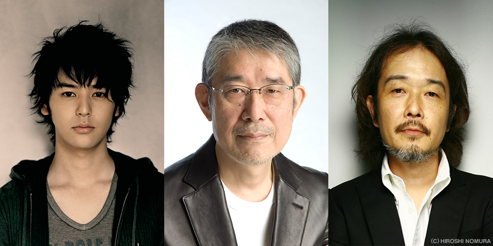 左から妻夫木聡、松本 隆、リリー・フランキー