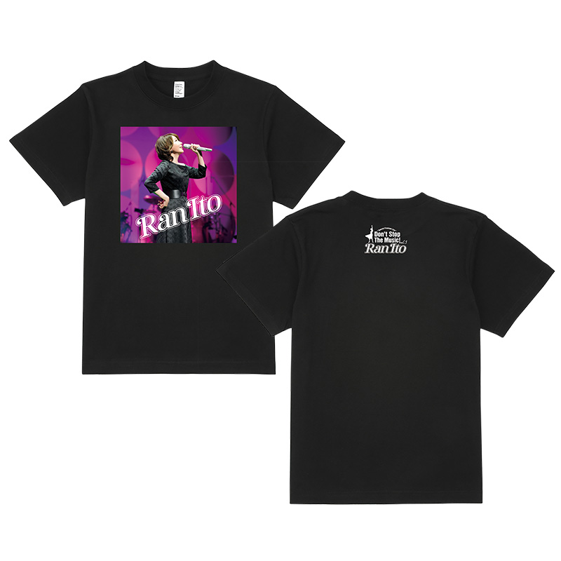 伊藤 蘭 フォトプリントTシャツ カラーver. ブラック