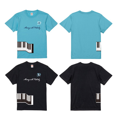 林哲司 デザイン 50周年記念Tシャツ(音楽)「Always with Melody」