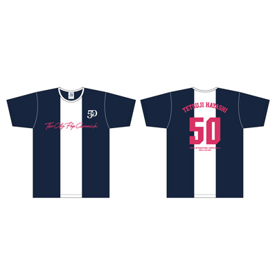林哲司 デザイン 50周年記念Tシャツ(サッカー)「ザ・シティ・ポップ・クロニクル 林哲司の世界 in コンサート」